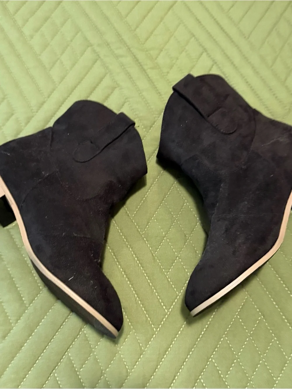 Black Suede Ankle Boot
